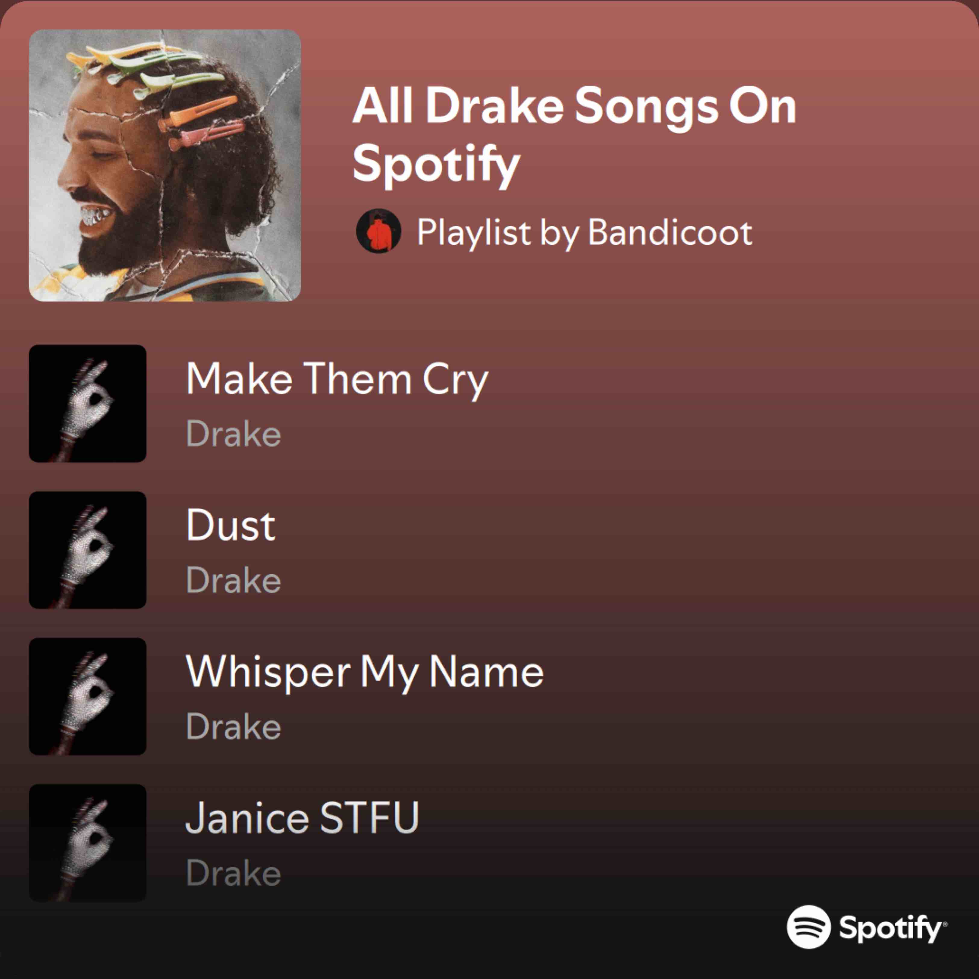 All Drake Songs On Spotify
