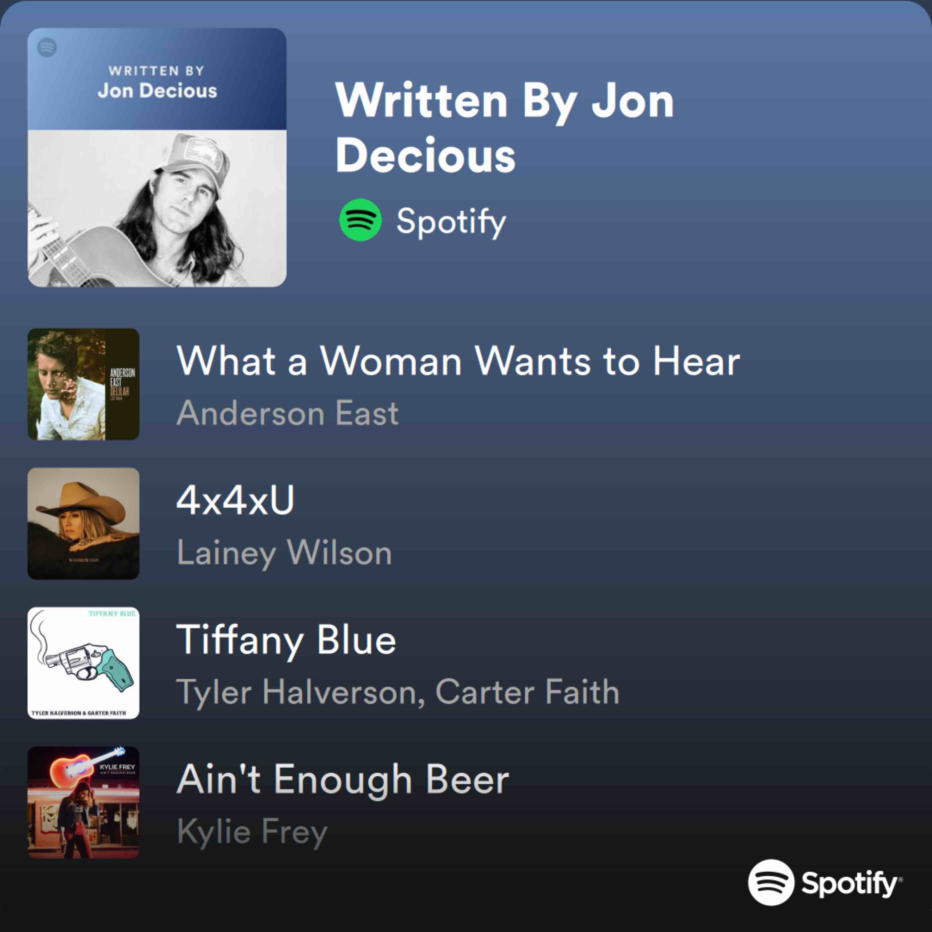 Written By Jon Decious | Spotify Playlist
